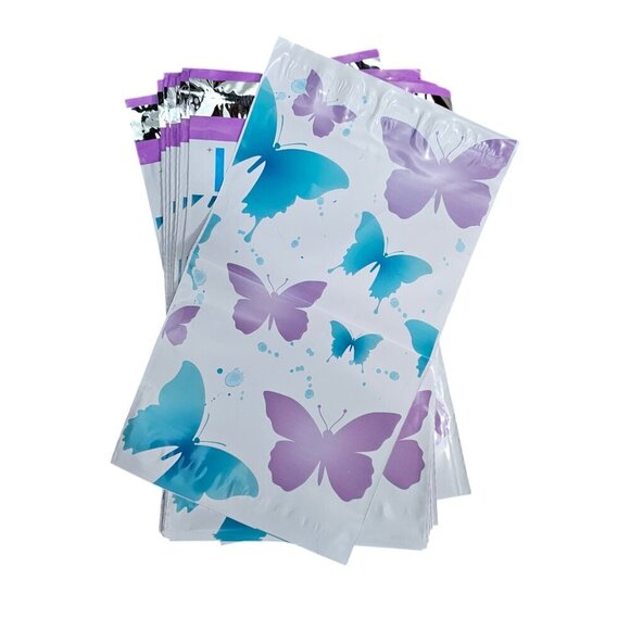 Poly Mailers 6x9 (25) New Butterflies Printed Shipping Poly Bags - Picture 2 of 2